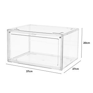 NEST Hanno Acrylic Transparent Shoe Storage Box Stackable SG