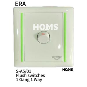 ERA White A9 Series Switch Socket SIRIM Safety Output Wall Multi Switches Sockets Dimmer HOMS