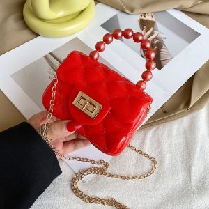 Tas Jelly Selempang Mini / Tas Sling Bag Jelly Polos Gaya Korea Import / Tas Selempang Wanita / Slingbag Anak
