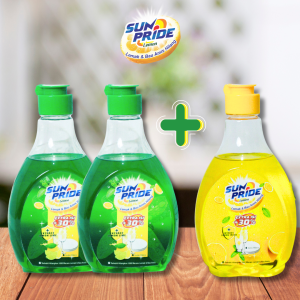 PROMO 2 FREE 1 Sabun Cuci Piring Sunpride Kemasan Botol 550 ml - bukan sunlight/ mama limon