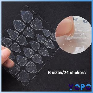 YoPo 24pcs False Nail Art Design Fake Nail Art Patches Long Nail Set