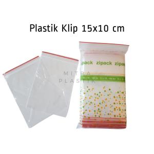 Plastik Klip Ukuran 15x10 (isi 100pcs) / Zipper Ziplock Plastik Obat Sambal Acar Saus