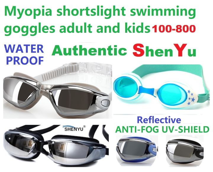 Authentic shenyu Myopia 100-800 Prescription Underwater Degree