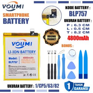 VOUMI BLP757 Baterai Double IC Power high Capacity Realme 6 / 6 Pro RMX2061 / Realme Narzo RMX2002
