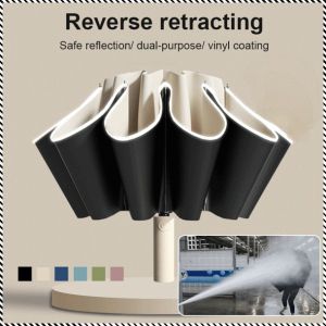 Folding Umbrella Cold Sensation Zero Translucency Raincoat Beauty Fully Automatic Water Repellent