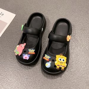 [Free Shipping] WomenS Summer Outdoor Breathable Thick-Soled Clogs Closed-Toe Half-Slippers Sandals