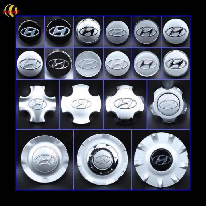 Hyundai Elantra Wheel Center Caps with Logo 4pcs/Set Various Sizes