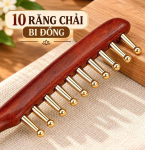 Lược Mát-Xa Kinh Lạc Đa Năng Cầm Tay | Đầu Bi Tròn Lược Chải Tóc Và Mát-Xa Da Đầu Cổ Tay Chân
