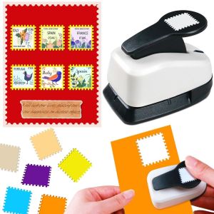 OUREAL DIY Crafts Stamp Border Punch Handmade Embosser Stamp Embossing Machine Labor-saving Stamp Toothed Puncher For Scrapbook Cardmaking