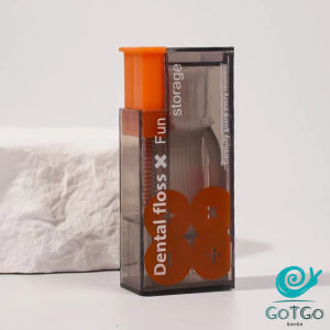 GotGo【มีสินค้าในสต๊อก】 กล่องเก็บไหมขัดฟัน อัตโนมัติ ป๊อปอัพ  ขนาดพกพา Floss storage box