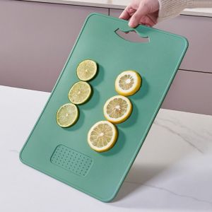 ZYJC Anti-Mold TPU Cutting Board Flexible Anti-Bacterial Kitchen Chopping Block Household with Hanging Hole Vegetable Cutting Board Kitchen Use