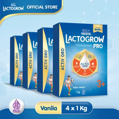 LACTOGROW PRO 3+ Vanila 1kg x4