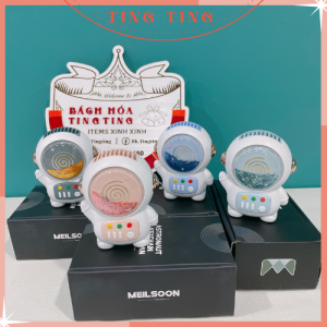 Quạt mini cầm tay hình phi hành gia xinh xắn tiện lợi Quạt đeo cổ mini không cánh tích điện sạc pin USB _TingTing