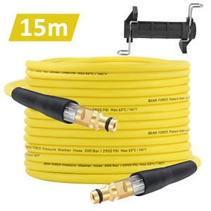 Pressure Washer Replacement Hose Super Flexible Hose 10m-15m 2900 PSI/ 200Bar Kink Resistant Hose for Karcher K2-K7 Quick Connector