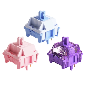 สวิตช์ปุ่มแบบเส้นตรงสวิทซ์คีย์บอร์ดแมคคานิคอล45ชิ้นสำหรับอุปกรณ์คีย์บอร์ดเล่นเกมแบบ DIY มีความมั่นคงสูง