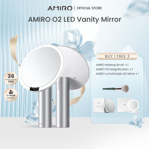 AMIRO O2 LED Vanity Mirror with 10X Mirror White