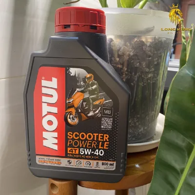 Dầu nhớt xe tay ga [cao cấp] MOTUL SCOOTER POWER LE 5W40 (0.8L) ( MẪU MỚI 2026)