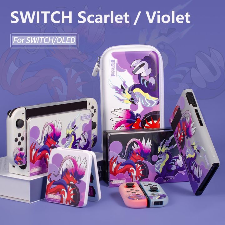 For Switch OLED Pokémon Scarlet and Violet Switch V1 V2 Protective Case ...