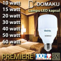 DOMAKU Lampu LED Bohlam Bulb Led tabung kapsul capsule tbulb Besar Jumbo Mini Kecil Rumah kantor kamar toko pabrik gudang ruko murah termurah Super Terang SNI 10w 15w 20w 30w 40w 50w 60w 10watt 15watt 20watt 30watt 40watt 50watt 60watt W Watt Putih 6500K. 