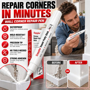 ✨Wall Corner Repair Pen✨Crack Filler Marker Instant Wall Repair Touch Up Pen Corner Repair Putty Stick Wall Damage Scratch Hole White Paint Pen