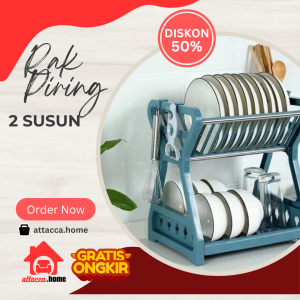 Rak Piring Mangkok Kecil 2 Susun Serbaguna Model Terbaru 2023 Plastik Dapur Murah Rak Cuci Promo Aesthetic Minimalis Kitchen Set Tatakan Air