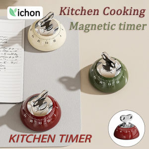 Magnetic Kitchen Timer Vintage style Manual Countdown Cooking Baking Down Up Loud Alarm Magnet Clock Study Clock Kitchen
