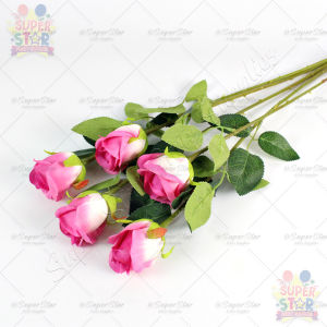 Rose Flower Artificial Flower For Decoration Realistic Fake Flowers Artificial Flowers Wedding Bridal Flower Bouquet 1pc