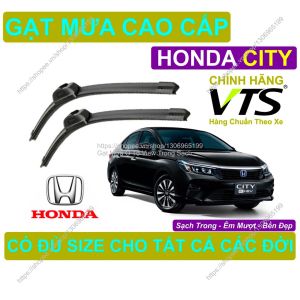 Gạt Mưa Lưỡi Silicon Kính Lái Honda City Cặp Gạt M.ưa Kính Lái Honda City Có Đủ S.ize Cho Các Đời Xe Honda City