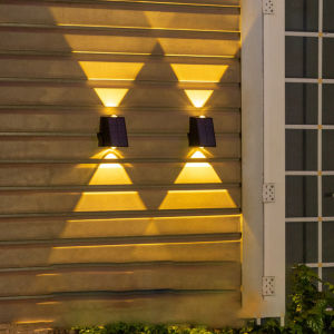 Vimite Led đèn năng lượng mặt trời đèn cảm biến tự động sán đèn dán tường đèn sân vườn ngoài trời đèn hàng rào đèn trang trí năng lượng mặt trời