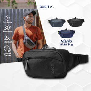 TORCH Nishio Tas Pinggang Selempang Konser Ringan Anti Air Pria Wanita - Waist bag Sling Waterproof