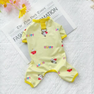 AIMAYAPET Dog Pajamas Costume - Summer Sleepwear for Big Dogs Cat-Friendly Jumpsuit with Zipper Closure