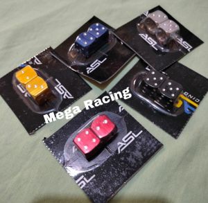 (2PCS) tutup pentil ban motor sepeda mobil model dadu full cnc warna random