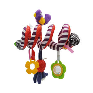 Ready Stock Stroller Toys Baby Infant Spiral Plush Stroller Crib Hanging Bell Bed Play Toy Doll Rattles Hanging Toys
