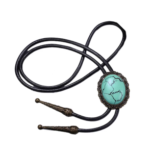 Vintage Western Cowboy Bolo Tie Necktie Rodeo Necklace Costume Accessory Native American Style Bola-Tie Western