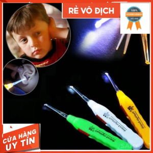 Lấy ráy tai có đèn 3 đầucho trẻ em trẻ sơ sinh người lớn hiện đại an toàn dễ sử dụng