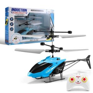 🛫Malaysia Stock🛫RC Helicopter Infrared Sensor Toy Induction Airplane Outdoor Helicopter Rechargeable Remote Control Drone Plane Flying Aircraft Toy Gift