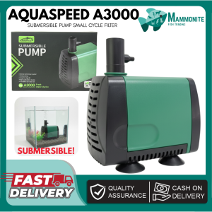 Aquaspeed Submersible Pump A3000 Aquarium Small Cycle Filter 16 Watts Fresh Marine Water Tank