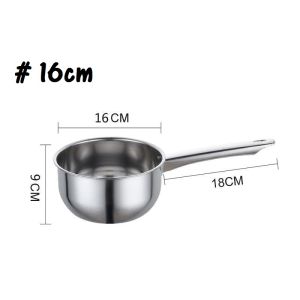 Stainless Steel Pan Cookware Kitchenware Milk Pot Cooking Pot Kitchen Utensils A-03 E-04 DS-47