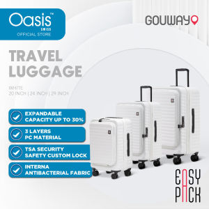 Gouway Easypack Traveler Luggage Lightweight Large Suitcase Capacity Trolley TSA Lock 20/24/29 Inchi