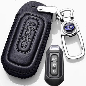 cod For Ford Territory 2019 2020 2021 2022 2023 2024 Leather Key Cover Car Holder Remote Key Case fob Car Interior Accessories