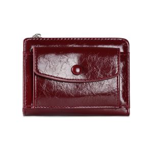 CRNGW Elegant Women Short Wallet Short Clutch Ultra Thin Purse Portable Zipper Coin Pouch Outdoor