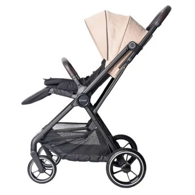COMBI | CITTA PLUS รถเข็นเด็กพับอัตโนมัติ ล้อใหญ่ เข็นลื่น รองรับแรกเกิด - 22 kg พร้อมเบาะสูง 60 cm
