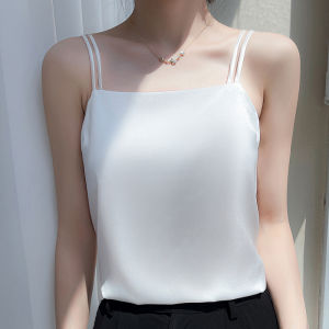 Áo 2 dây nữ lụa satin cao cấp mặc trong áo blazer chất vải mịn mát - NEW DESIGN AO0033