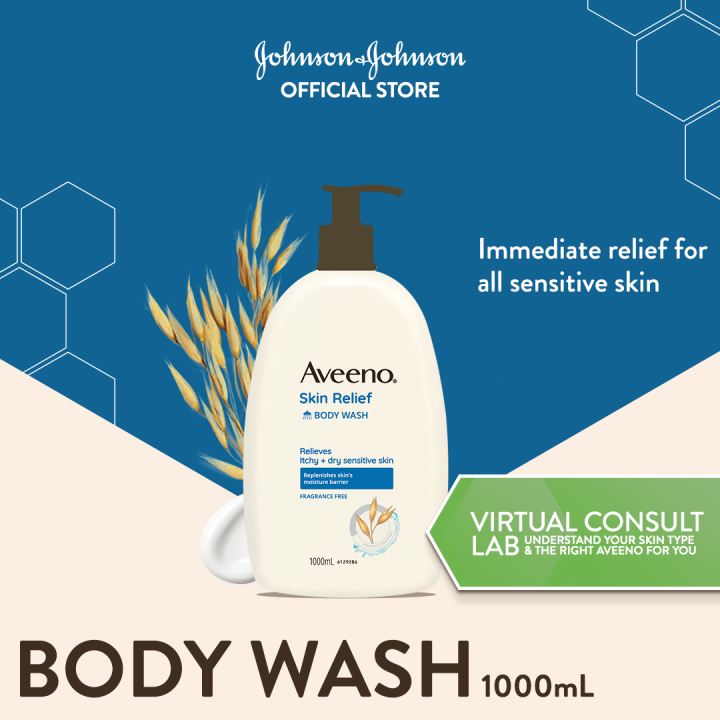 Aveeno Skin Relief Body Wash 1000ml Lazada
