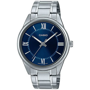 CASIO ORIGINAL - CASIO MTP-V005D-2B5UDF - Men RO - Stainless Steel - Perak - Jam dunia JD18ST # Jam Tangan Pria Jam Pria Jam Tangan Anti Air + CASIO MTP-V005D-2B5 MTP V005D 2B5 MTP-V005D V 005 D MTPV005 MTP-V005 MTPV005D MTP-005 $ WR0 STS BS7 s002