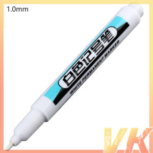 VK White Permanent Paint Marker Pen for Glass Stone Metal Ceramic Deep Hole Markers School Supplies