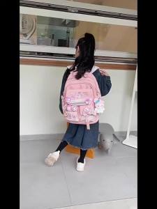 กระเป๋าเป้โรงเรียนประถม Lina Belle สำหรับเด็กผู้หญิง ชั้น 3 ถึง 6 กระเป๋าเป้คุณภาพสูงความจุมาก น้ำหนักเบา ป้องกันกระดูกสันหลัง กระเป๋าสะพายสองข้าง