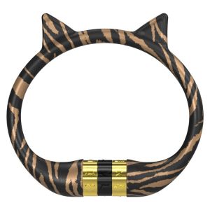 Silicone Tabby Cat Pattern Bicycle Password Lock Fashionable Fun MTB Road Bike Password Lock Anti-Pry