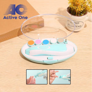 ACTIVEONE 6 in 1 Baby Electric Nail Trimmer Adult Beauty Trimmer Manicure Pedicure Nail Clipper And Cutter - Fulfilled by ACTIVEONE