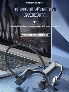 Sports bone conduction bluetooth headset